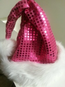 pink santa hat